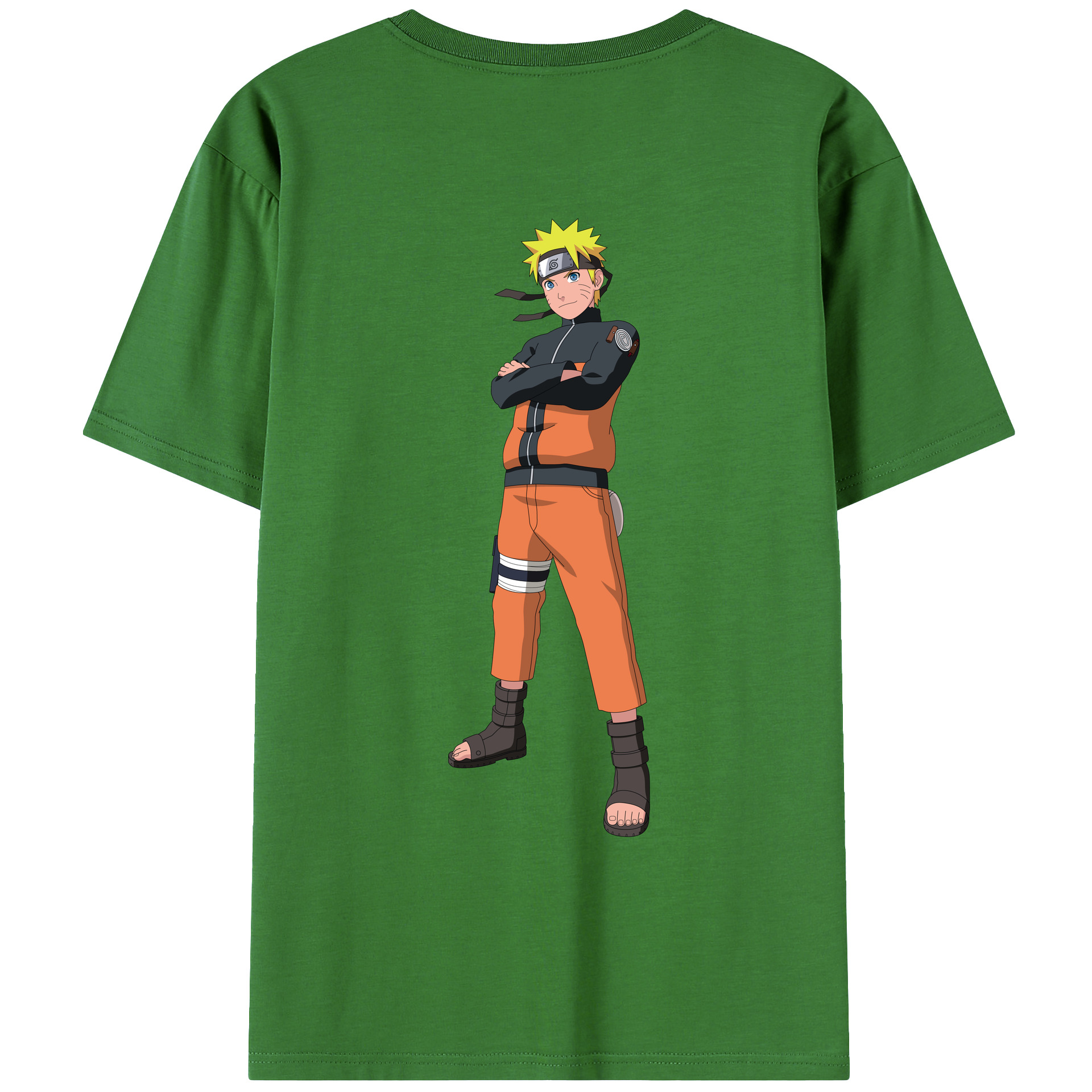 （画像用） NARUTO -ナルト- うずまき ナルト Uzumaki Naruto レディース半袖Tシャツ(バックプリント)